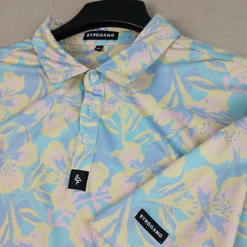 Byrd Gang 2XL Mens Polo Shirt 26x30 Golf Stretch Performance
